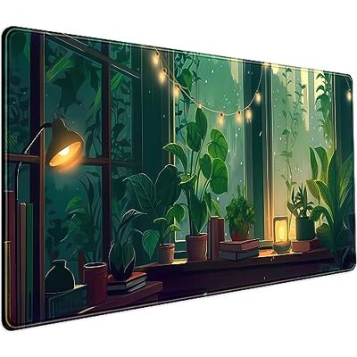 DCJJM Schreibtischunterlage, Mauspad, niedlich, Grün, LoFi, Pflanzen, Anime-Wald, ästhetische Natur, XXL, großes Gaming-Mauspad für PC, Laptop, Tastatur, Mausp, Damen, Büro, Dekoration, Mädchen, Spielmatte, DCJJM Schreibtischunterlage, Mauspad, niedlich, Grün, LoFi, Pflanzen, Anime-Wald, ästhetische Natur, XXL, großes Gaming-Mauspad für PC, Laptop, Tastatur, Mausp, Damen, Büro, Dekoration, Mädchen, Spielmatte,