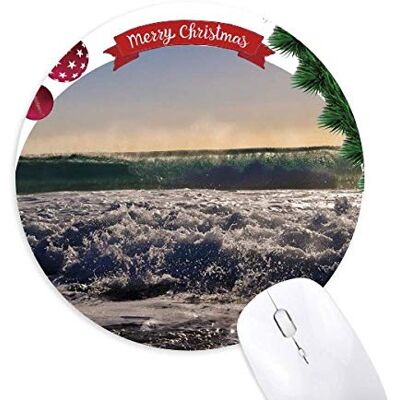 Sunshine Ocean Water Wave Science Nature Picture Round Rubber Mouse Pad Christmas Tree Mat Sunshine Ocean Water Wave Science Nature Picture Round Rubber Mouse Pad Christmas Tree Mat
