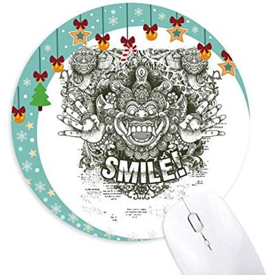 Monster Cable Chinesischer Stil Monster Maus Pad Jingling Bell Round Rubber Mat Monster Cable Chinesischer Stil Monster Maus Pad Jingling Bell Round Rubber Mat
