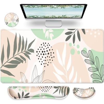 Gimars 4-in-1 XXL Gaming Mauspad mit Gelkissen, Ergonomisches Handballenauflage Tastatur, 800 x 305 mm Mousepad Tischunterlage, Gaming Zubehör Wrist Rest für PC, MacBook, Laptop, Morandi Beige Gimars 4-in-1 XXL Gaming Mauspad mit Gelkissen, Ergonomisches Handballenauflage Tastatur, 800 x 305 mm Mousepad Tischunterlage, Gaming Zubehör Wrist Rest für PC, MacBook, Laptop, Morandi Beige