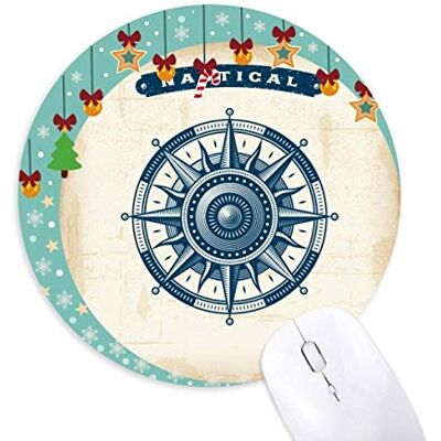 Kompass Exploration Military Ocean Mouse Pad Jingling Bell Round Rubber Mat Kompass Exploration Military Ocean Mouse Pad Jingling Bell Round Rubber Mat