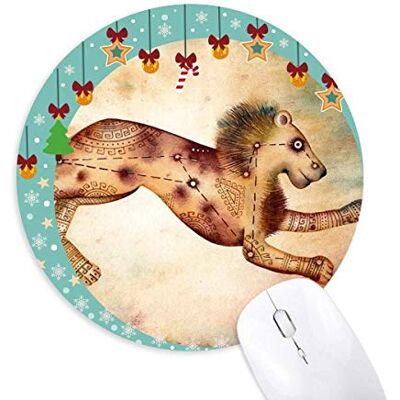 Juli August Leo Constellation Zodiac Mouse Pad Jingling Bell Round Rubber Mat Juli August Leo Constellation Zodiac Mouse Pad Jingling Bell Round Rubber Mat