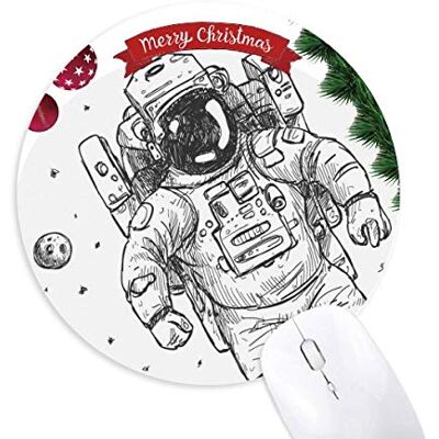 Monster Cable Universum Alien Monster Astronaut Rund Gummi Maus Pad Weihnachtsbaum Mat Monster Cable Universum Alien Monster Astronaut Rund Gummi Maus Pad Weihnachtsbaum Mat