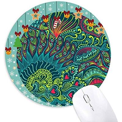 Ocean Foreign Lands Biology Mouse Pad Jingling Bell Round Rubber Mat Ocean Foreign Lands Biology Mouse Pad Jingling Bell Round Rubber Mat