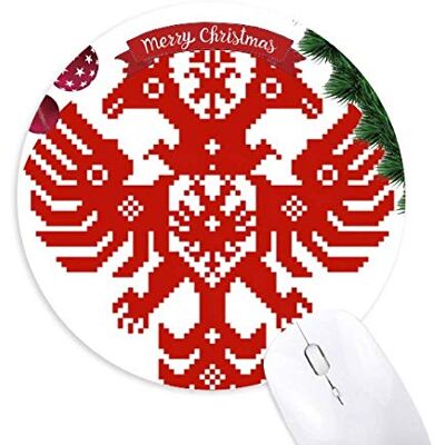 Russland National Emblem Eagle Round Rubber Maus Pad Weihnachtsbaum Mat Russland National Emblem Eagle Round Rubber Maus Pad Weihnachtsbaum Mat
