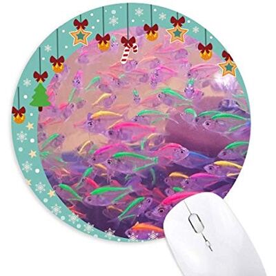Ocean Fish Science Nature Picture Mouse Pad Jingling Bell Round Rubber Mat Ocean Fish Science Nature Picture Mouse Pad Jingling Bell Round Rubber Mat