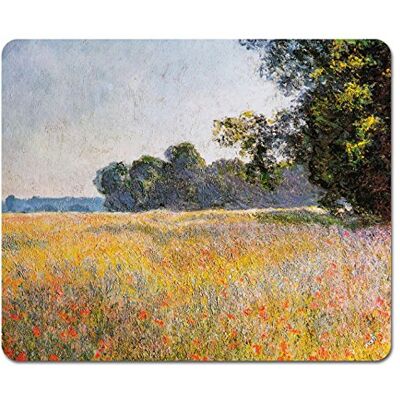 1art1 Claude Monet Haferfeld Mit Mohnblumen, 1890 Mauspad 23x19 cm 1art1 Claude Monet Haferfeld Mit Mohnblumen, 1890 Mauspad 23x19 cm