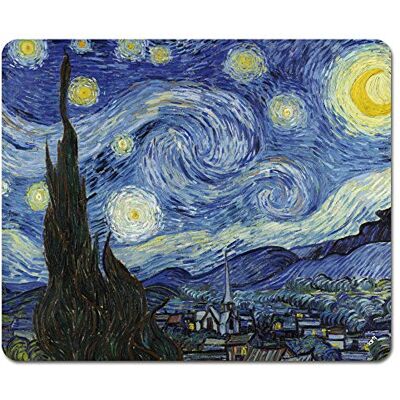 1art1 Vincent Van Gogh Die Sternennacht, 1889 Mauspad 23x19 cm 1art1 Vincent Van Gogh Die Sternennacht, 1889 Mauspad 23x19 cm