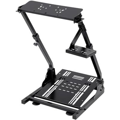 HongKKon Lenkradständer Faltbarer Rennlenkradständer Schwarz Schnelle Montage Klappbares Racing Wheel Stand Lenkrad Ständer Kompatibel mit den meisten Lenkraden und Pedalen HongKKon Lenkradständer Faltbarer Rennlenkradständer Schwarz Schnelle Montage Klappbares Racing Wheel Stand Lenkrad Ständer Kompatibel mit den meisten Lenkraden und Pedalen