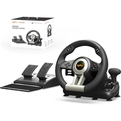 PXN V3 Pro Lenkrad, 180 Grad, Universal, USB, Lenkrad mit Pedalen, für PS3, PS4, Xbox One, Switch -Schwarz PXN V3 Pro Lenkrad, 180 Grad, Universal, USB, Lenkrad mit Pedalen, für PS3, PS4, Xbox One, Switch -Schwarz