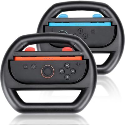 Nintendo YipuVR 2pcs Lenkrad Controller für Swich2, Comfort Grip Lenkrads für Swich2, Racing Wheels Controller Zubehör für Mario Kart 8 Deluxe (Lenkrad) Nintendo YipuVR 2pcs Lenkrad Controller für Swich2, Comfort Grip Lenkrads für Swich2, Racing Wheels Controller Zubehör für Mario Kart 8 Deluxe (Lenkrad)