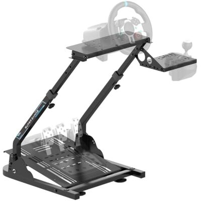 Huracan Sim Racing Wheel Stand faltbar, verstellbarer Lenkradständer Neigbare Lenkrad- und Pedalplatte, kompakt klappbar Rennlenkradständer, höhenverstellbar 56-78cm, Schalthebel links/rechts Huracan Sim Racing Wheel Stand faltbar, verstellbarer Lenkradständer Neigbare Lenkrad- und Pedalplatte, kompakt klappbar Rennlenkradständer, höhenverstellbar 56-78cm, Schalthebel links/rechts