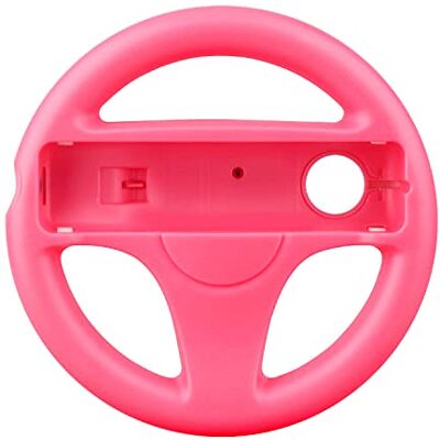 OSTENT Mario Kart Racing Spiele Lenkrad kompatibel für Nintendo Wii Remote Controller Farbe Pink OSTENT Mario Kart Racing Spiele Lenkrad kompatibel für Nintendo Wii Remote Controller Farbe Pink