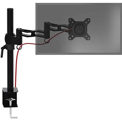 Duronic DM351X3 BK Monitorarm, Monitor Halterung Bildschirme bis 27" Zoll LCD LED Display Ständer bis 10 kg, Höhenverstellbar, Neigbar -15° bis +15°, Drehbar 360°, Monitorhalterung Arm VESA Duronic DM351X3 BK Monitorarm, Monitor Halterung Bildschirme bis 27" Zoll LCD LED Display Ständer bis 10 kg, Höhenverstellbar, Neigbar -15° bis +15°, Drehbar 360°, Monitorhalterung Arm VESA