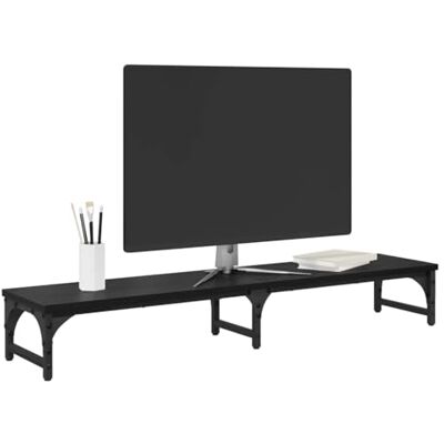 vidaXL Monitor Halterung Schwarz Eichen-Optik 105 x 23 x 15,5 cm vidaXL Monitor Halterung Schwarz Eichen-Optik 105 x 23 x 15,5 cm