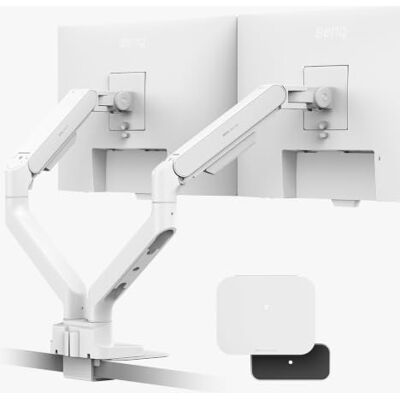 BenQ BDH02 Dual-Monitor-Arm Gasdruckfeder-Monitorständer für 2 Bildschirme bis 35 Zoll & 20 kg, Heavy-Duty, Schnellmontage, kein Absacken, Tischklemme & Bohrlochbefestigung, VESA 75x75 & 100x100 BenQ BDH02 Dual-Monitor-Arm Gasdruckfeder-Monitorständer für 2 Bildschirme bis 35 Zoll & 20 kg, Heavy-Duty, Schnellmontage, kein Absacken, Tischklemme & Bohrlochbefestigung, VESA 75x75 & 100x100