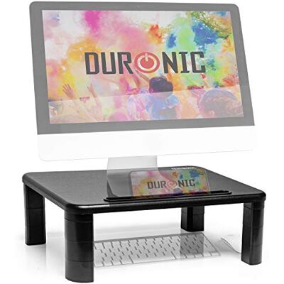 Duronic DM055 Monitorständer 40×28 cm, Bildschirmständer höhenverstellbarer 4–15 cm mit Handyhalterung, Schreibtischaufsatz für Monitor & Laptop, bis 10 kg Duronic DM055 Monitorständer 40×28 cm, Bildschirmständer höhenverstellbarer 4–15 cm mit Handyhalterung, Schreibtischaufsatz für Monitor & Laptop, bis 10 kg