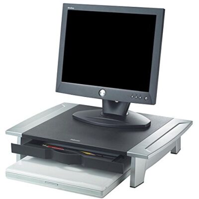 Fellowes Monitorständer Office Suites, höhenverstellbar zwischen 107 und 159 mm, ergonomisch, für Monitore bis 28 Zoll (71,12 cm) BZW. 36 kg, FIRA Zertifiziert Fellowes Monitorständer Office Suites, höhenverstellbar zwischen 107 und 159 mm, ergonomisch, für Monitore bis 28 Zoll (71,12 cm) BZW. 36 kg, FIRA Zertifiziert