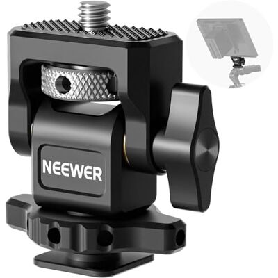 NEEWER Kamera Monitor Halterung mit Cold Shoe, MA002 1/4" Schraube für 5" & 7" Field Monitor, kompatibel mit Atomos Ninja V, 360° Schwenkbar, 180° Neigung Dämpfung NEEWER Kamera Monitor Halterung mit Cold Shoe, MA002 1/4" Schraube für 5" & 7" Field Monitor, kompatibel mit Atomos Ninja V, 360° Schwenkbar, 180° Neigung Dämpfung