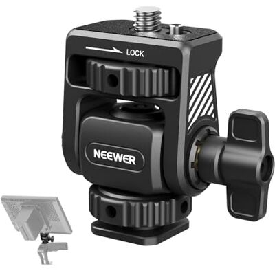NEEWER Field Monitor Mount Halterung mit Cold Shoe 360°Schwenk 180°Neigung MA019, Anti Twist Schraube, kompatibel mit Atomos Ninja 5" & 7" Kameramonitor, kompatibel mit SmallRig Kamera Käfig NEEWER Field Monitor Mount Halterung mit Cold Shoe 360°Schwenk 180°Neigung MA019, Anti Twist Schraube, kompatibel mit Atomos Ninja 5" & 7" Kameramonitor, kompatibel mit SmallRig Kamera Käfig