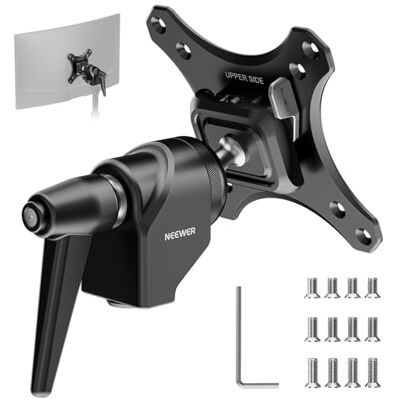 NEEWER VESA Monitor Mount Adapter mit Arca Schnellverschluss, 360° drehbarer Kugelkopf, M4 Schraube 5/8" Empfänger, Lichtstativ Halterung Adapter für TV Bildschirm C Stand, Max. Belastung: 20kg, MA016 NEEWER VESA Monitor Mount Adapter mit Arca Schnellverschluss, 360° drehbarer Kugelkopf, M4 Schraube 5/8" Empfänger, Lichtstativ Halterung Adapter für TV Bildschirm C Stand, Max. Belastung: 20kg, MA016