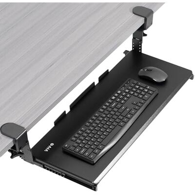 VIVO MOUNT-KB05HB Große Höhenverstellbare Tastaturablage unter dem Schreibtisch, C-Klemmen-Halterungssystem, 68 cm (33 inkl. Klemmen) x 27,9 cm, ausziehbare Plattform, Computer-Schublade zum Tippen, VIVO MOUNT-KB05HB Große Höhenverstellbare Tastaturablage unter dem Schreibtisch, C-Klemmen-Halterungssystem, 68 cm (33 inkl. Klemmen) x 27,9 cm, ausziehbare Plattform, Computer-Schublade zum Tippen,