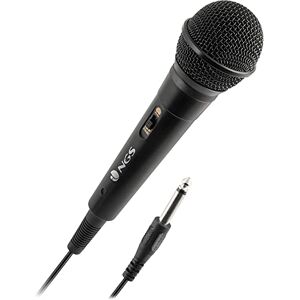 NGS Singer FIRE Dynamisches Mikrofon, Mikrofon mit 3 Meter Kabel, 6,3 mm Klinkenanschluss und EIN/Aus-Taste NGS Singer FIRE Dynamisches Mikrofon, Mikrofon mit 3 Meter Kabel, 6,3 mm Klinkenanschluss und EIN/Aus-Taste