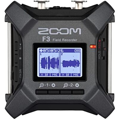 Zoom F3 Professional Field Recorder, 32-Bit Float Recording, 2-Kanal-Recorder, Dual-AD-Konverter, 2 verriegelbare XLR/TRS-Eingänge, batteriebetrieben, kabellose Steuerung Zoom F3 Professional Field Recorder, 32-Bit Float Recording, 2-Kanal-Recorder, Dual-AD-Konverter, 2 verriegelbare XLR/TRS-Eingänge, batteriebetrieben, kabellose Steuerung