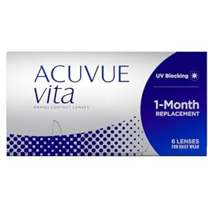 Acuvue Vita Monatskontaktlinsen mit komfortablem Tragegefühl – Den ganzen Monat lang – -1,25 dpt & BC 8.8 – Mit UV Schutz & durchgängig hohem Feuchtigkeitsgehalt – 6 Linsen Acuvue Vita Monatskontaktlinsen mit komfortablem Tragegefühl – Den ganzen Monat lang – -1,25 dpt & BC 8.8 – Mit UV Schutz & durchgängig hohem Feuchtigkeitsgehalt – 6 Linsen