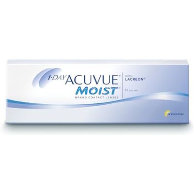 Acuvue MOIST 1-Day Tageskontaktlinsen für empfindliche Augen & Allergiker – Tageskontaktlinsen mit 1.5 dpt und BC 9 – UV Schutz & Komfortables Tragegefühl – 30 Linsen Acuvue MOIST 1-Day Tageskontaktlinsen für empfindliche Augen & Allergiker – Tageskontaktlinsen mit 1.5 dpt und BC 9 – UV Schutz & Komfortables Tragegefühl – 30 Linsen