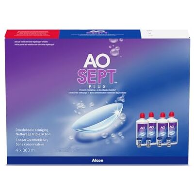 Aosept Alcon Plus Systempack, 4 x 360 ml, 1er Pack (1 x 1.44 l) Aosept Alcon Plus Systempack, 4 x 360 ml, 1er Pack (1 x 1.44 l)