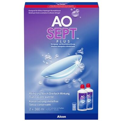 Aosept Plus Kontaktlinsen-Pflegemittel Vorratspackung 2 x 360 ml Aosept Plus Kontaktlinsen-Pflegemittel Vorratspackung 2 x 360 ml