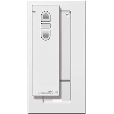 Schellenberg Funk‑Handsender, 1‑Kanal, weiß, zur Steuerung von bis zu 5 Funk‑Produkten, 868,4 MHz, inkl. Wandhalterung, große Tasten & LED‑Anzeige, bis 20 m Reichweite im Gebäude, 20021 Schellenberg Funk‑Handsender, 1‑Kanal, weiß, zur Steuerung von bis zu 5 Funk‑Produkten, 868,4 MHz, inkl. Wandhalterung, große Tasten & LED‑Anzeige, bis 20 m Reichweite im Gebäude, 20021