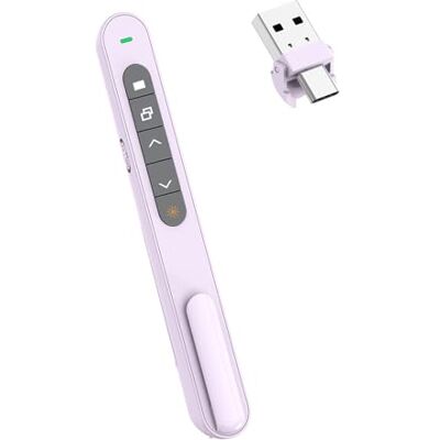 PPT Präsentationsfernbedienung mit 10 m ergonomischem Design für OS Portable Presenter PPT Präsentationsfernbedienung mit 10 m ergonomischem Design für OS Portable Presenter