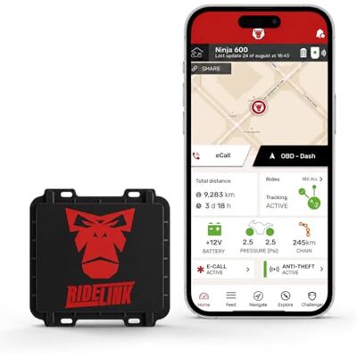 RideLink GPS Tracker Motorrad Wingman Pro Evo 1-Hz-Tracking & OBD2-Daten RideLink GPS Tracker Motorrad Wingman Pro Evo 1-Hz-Tracking & OBD2-Daten