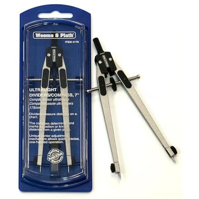 Weems & Plath Marine Navigation Ultralight Divider by Beschichtete Marine-Legierung, um Korrosion zu widerstehen Weems & Plath Marine Navigation Ultralight Divider by Beschichtete Marine-Legierung, um Korrosion zu widerstehen
