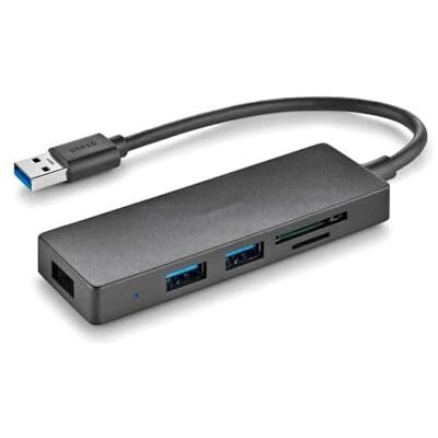 Velocraze Hub mit 3 USB 3.2-Anschlüssen, 1 SD-Kartenleser und 1 Micro-SD-Kartenleser, ideal für schnelle und vielseitige Übertragungen. Velocraze Hub mit 3 USB 3.2-Anschlüssen, 1 SD-Kartenleser und 1 Micro-SD-Kartenleser, ideal für schnelle und vielseitige Übertragungen.