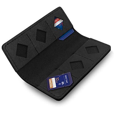 MegaGear SD-Kartenhalter, Leder, Schwarz MegaGear SD-Kartenhalter, Leder, Schwarz