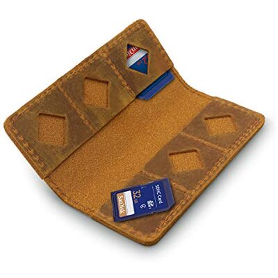 MegaGear SD-Kartenhalter, Leder, Camel MegaGear SD-Kartenhalter, Leder, Camel