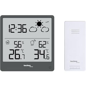Technoline WS9138 Funk Wetterstation mit Außensensor – Innen & Außentemperatur, Luftfeuchtigkeit, Wettervorhersage, Trendanzeige, Min/Max Speicher, beleuchtetes Display, kompakt 90x93 mm Technoline WS9138 Funk Wetterstation mit Außensensor – Innen & Außentemperatur, Luftfeuchtigkeit, Wettervorhersage, Trendanzeige, Min/Max Speicher, beleuchtetes Display, kompakt 90x93 mm