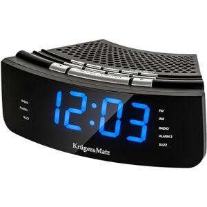 Krüger&Matz KM0813 Radiowecker Uhrenradio Wecker Uhr LED Display UKW FM AM Helligkeitsregler Snooze, schwarz Krüger&Matz KM0813 Radiowecker Uhrenradio Wecker Uhr LED Display UKW FM AM Helligkeitsregler Snooze, schwarz