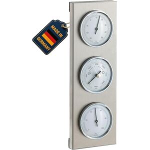 TFA Dostmann Analoge Wetterstation für außen aus Edelstahl, 20.2034, inkl Barometer, Thermometer, Hygrometer, wetterfest, deutsches Familienunternehmen, wetterfest, silber TFA Dostmann Analoge Wetterstation für außen aus Edelstahl, 20.2034, inkl Barometer, Thermometer, Hygrometer, wetterfest, deutsches Familienunternehmen, wetterfest, silber