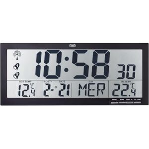 Trevi OM 3530 RC Funk-Wanduhr mit großem Display und kabellosem Außensensor, Thermometer und mehrsprachigem Kalender Trevi OM 3530 RC Funk-Wanduhr mit großem Display und kabellosem Außensensor, Thermometer und mehrsprachigem Kalender
