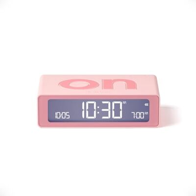 Lexon Flip Mini Reisewecker, digitaler LED-Wecker mit On/Off-Funktion, Einstellbarer Helligkeit, wiederaufladbar und berührungsempfindlich, ideal als Nachttisch-Wecker Rosa Lexon Flip Mini Reisewecker, digitaler LED-Wecker mit On/Off-Funktion, Einstellbarer Helligkeit, wiederaufladbar und berührungsempfindlich, ideal als Nachttisch-Wecker Rosa