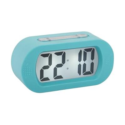 Karlsson Alarm Clock Gummy Rubberized Turquoise Blue Karlsson Alarm Clock Gummy Rubberized Turquoise Blue