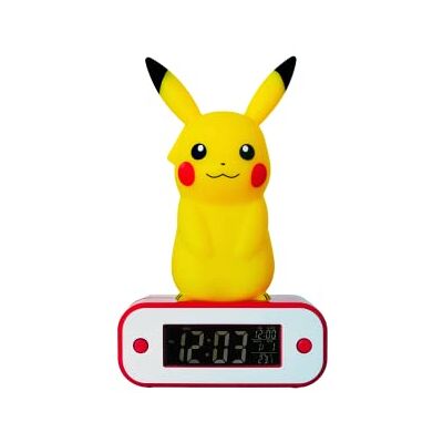 TEKNOFUN Pokemon Pikachu Light Up Alarm Clock Wecker 811359 TEKNOFUN Pokemon Pikachu Light Up Alarm Clock Wecker 811359