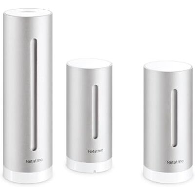 Netatmo Innen- und Außen-Wetterstation mit drahtlosem Außensensor + Zusatzmodul, Kompatibel mit Amazon Alexa, Google Home und Apple HomeKit, NBU-NWS-NIM-EU Netatmo Innen- und Außen-Wetterstation mit drahtlosem Außensensor + Zusatzmodul, Kompatibel mit Amazon Alexa, Google Home und Apple HomeKit, NBU-NWS-NIM-EU
