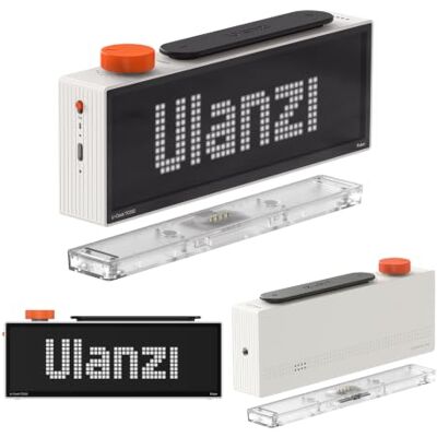 ULANZI TC002 Pixbar Smart Pixel Clock, WIFI Digitaler Tischuhr mit Magnetischer Ladestation, LED Pixel Art Anzeigetafel, Social Media Counter, Fokus Timer, Pomodoro Uhr Wetter Open-Source Customizable ULANZI TC002 Pixbar Smart Pixel Clock, WIFI Digitaler Tischuhr mit Magnetischer Ladestation, LED Pixel Art Anzeigetafel, Social Media Counter, Fokus Timer, Pomodoro Uhr Wetter Open-Source Customizable