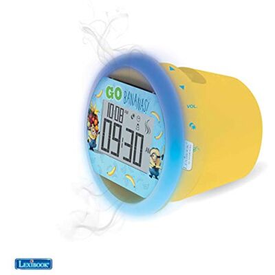 Lexibook by Sensorwake Universal Ich Einfach Unverbesserlich Minions Duftuhr, Entspanntes Licht, FM Radio, batteriebetriebenes oder USB-Kabel, gelb/blau, CS100DES Lexibook by Sensorwake Universal Ich Einfach Unverbesserlich Minions Duftuhr, Entspanntes Licht, FM Radio, batteriebetriebenes oder USB-Kabel, gelb/blau, CS100DES