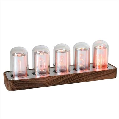 ClocTeck LED Nixie Uhr, Digital Nixie Tube Clock, Nixie Röhrenuhr, Und das WiFi synchronisieren, Alarm und 12/24-Stunden-Anzeige, kein Zusammenbau erforderlich – EIN Retro-Geschenk für Freunde ClocTeck LED Nixie Uhr, Digital Nixie Tube Clock, Nixie Röhrenuhr, Und das WiFi synchronisieren, Alarm und 12/24-Stunden-Anzeige, kein Zusammenbau erforderlich – EIN Retro-Geschenk für Freunde